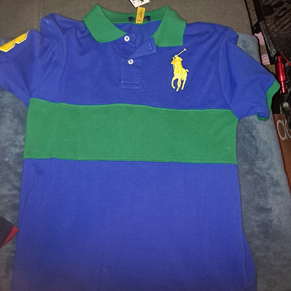 Polo by Ralph Lauren Kids Blue and Green Polo Shirt